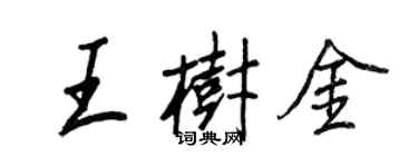 王正良王树金行书个性签名怎么写