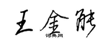 王正良王金能行书个性签名怎么写