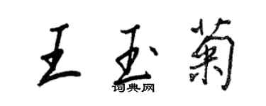 王正良王玉菊行书个性签名怎么写