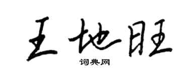 王正良王地旺行书个性签名怎么写