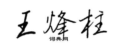 王正良王烽柱行书个性签名怎么写