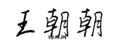 王正良王朝朝行书个性签名怎么写