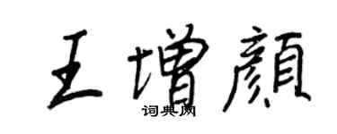 王正良王增颜行书个性签名怎么写