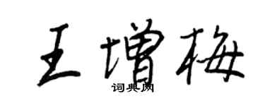 王正良王增梅行书个性签名怎么写