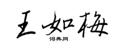 王正良王如梅行书个性签名怎么写