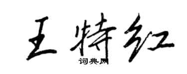 王正良王特红行书个性签名怎么写