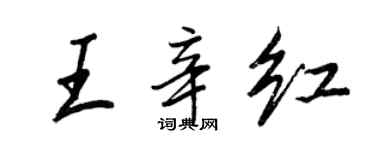 王正良王辛红行书个性签名怎么写