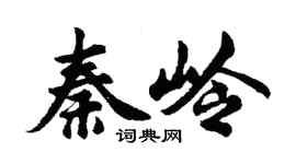 胡问遂秦岭行书个性签名怎么写