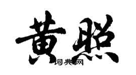 胡问遂黄照行书个性签名怎么写