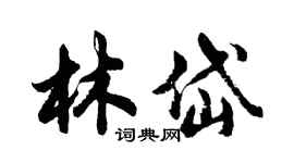 胡问遂林岱行书个性签名怎么写