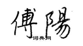 王正良傅阳行书个性签名怎么写