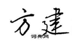 王正良方建行书个性签名怎么写