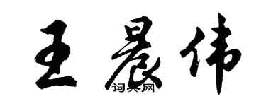 胡问遂王晨伟行书个性签名怎么写