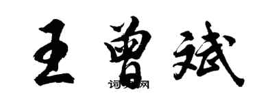 胡问遂王曾斌行书个性签名怎么写