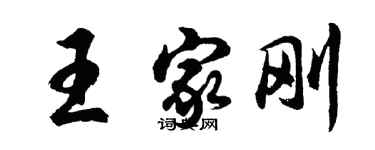 胡问遂王家刚行书个性签名怎么写