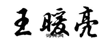 胡问遂王暖亮行书个性签名怎么写