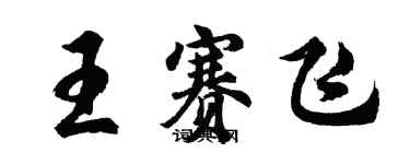 胡问遂王赛飞行书个性签名怎么写