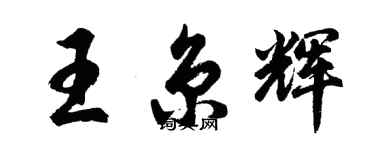 胡问遂王京辉行书个性签名怎么写