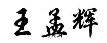 胡问遂王孟辉行书个性签名怎么写