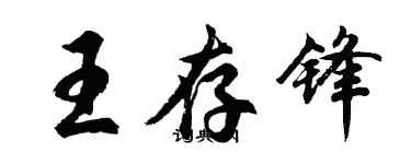 胡问遂王存锋行书个性签名怎么写