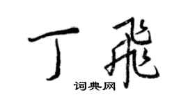 王正良丁飞行书个性签名怎么写