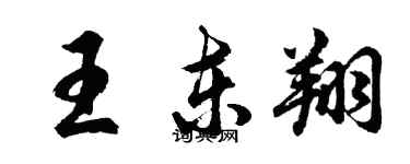 胡问遂王东翔行书个性签名怎么写