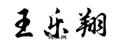 胡问遂王乐翔行书个性签名怎么写