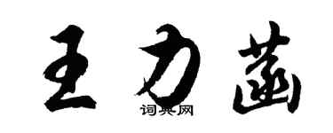 胡问遂王力菡行书个性签名怎么写