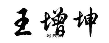 胡问遂王增坤行书个性签名怎么写
