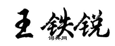 胡问遂王铁锐行书个性签名怎么写