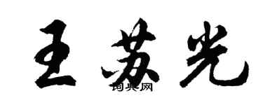 胡问遂王苏光行书个性签名怎么写