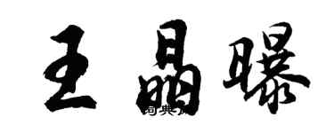 胡问遂王晶曝行书个性签名怎么写