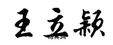 胡问遂王立颖行书个性签名怎么写