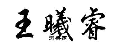 胡问遂王曦睿行书个性签名怎么写