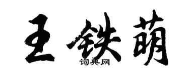 胡问遂王铁萌行书个性签名怎么写