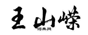 胡问遂王山嵘行书个性签名怎么写