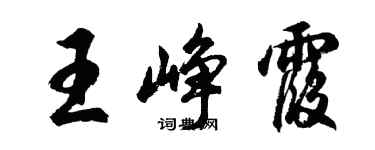 胡问遂王峥霞行书个性签名怎么写