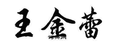 胡问遂王金蕾行书个性签名怎么写