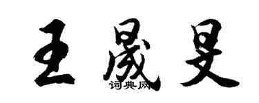 胡问遂王晟旻行书个性签名怎么写