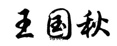 胡问遂王国秋行书个性签名怎么写