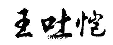 胡问遂王吐恺行书个性签名怎么写