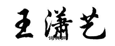 胡问遂王潇艺行书个性签名怎么写