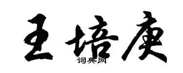 胡问遂王培庚行书个性签名怎么写
