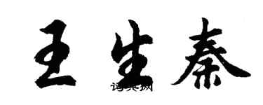 胡问遂王生秦行书个性签名怎么写