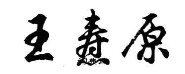 胡问遂王焘原行书个性签名怎么写