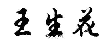 胡问遂王生花行书个性签名怎么写