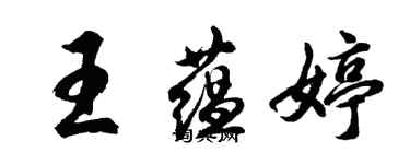 胡问遂王蕴婷行书个性签名怎么写