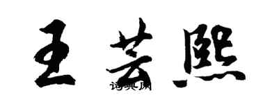 胡问遂王芸熙行书个性签名怎么写