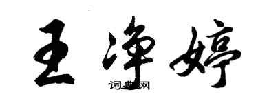 胡问遂王净婷行书个性签名怎么写
