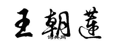 胡问遂王朝莲行书个性签名怎么写